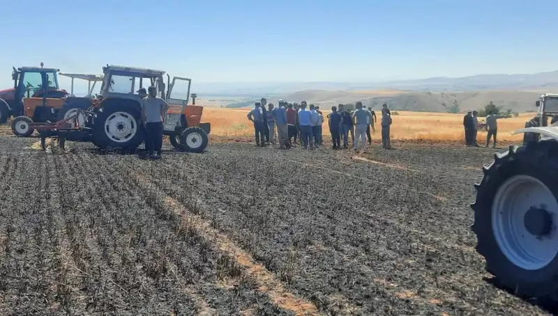 Yozgat’ta Yangın: 100 Dönüm Tarım Arazisi Kül Oldu