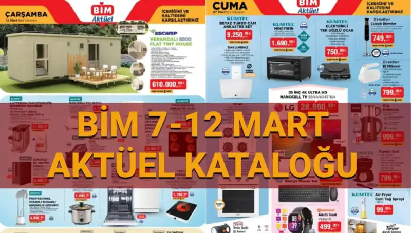 BİM Aktüel Kataloğu: Mini Fırın, Davlumbaz ve Televizyonla Dolu Yeni İndirimler