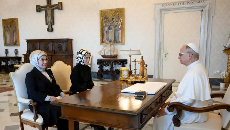 Emine Erdoğan ve Papa Leo: Gazze Gündemi Üzerinde Tarihi Buluşma