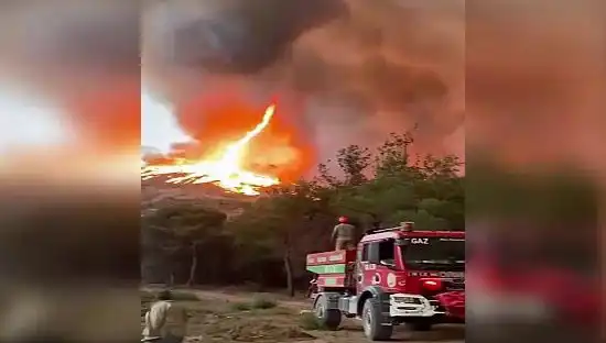 Bilecik'te Olay Yaratan Anlar: Ateş Hortumu Gerçeği