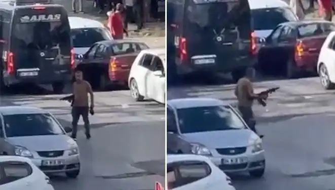 Başakşehir’de Pompalı Tüfekle Sokağa Çıkan Kişi Panik Yaratıyo
