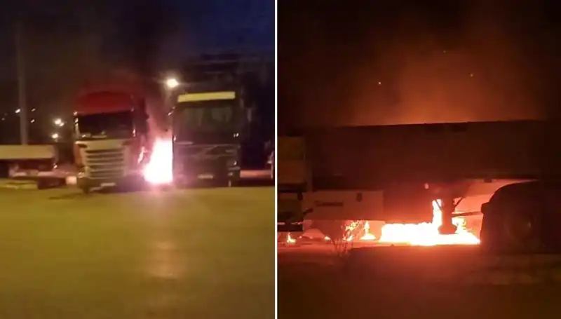 Park Halindeki Tırları Alev Alev Yaktılar: Zafer mi, Kaos mu?